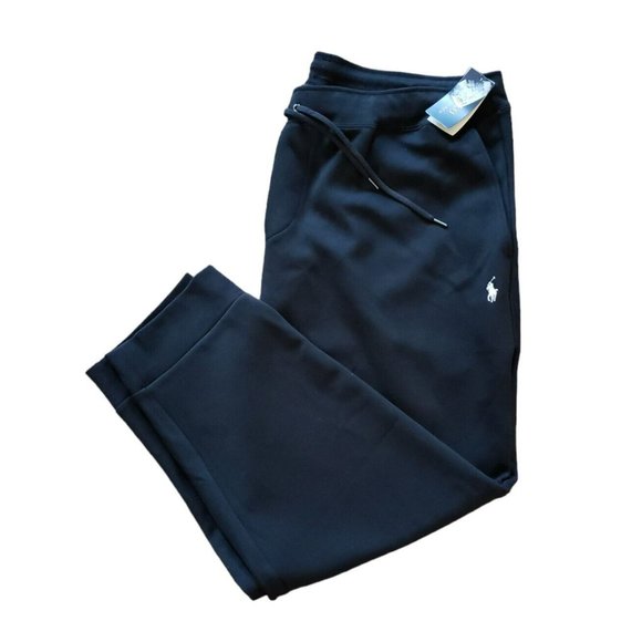 Polo Ralph Lauren Men's 2XB Big & Tall Double-Knit Jogger Drawstring Sweatpants - Picture 3 of 6